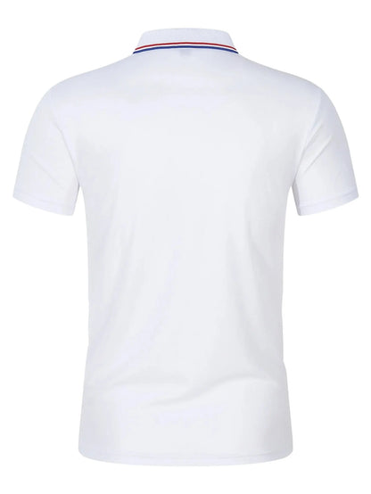 Herr pikétröja – Sommarens bekväma kortärmade polo i hög kvalitet