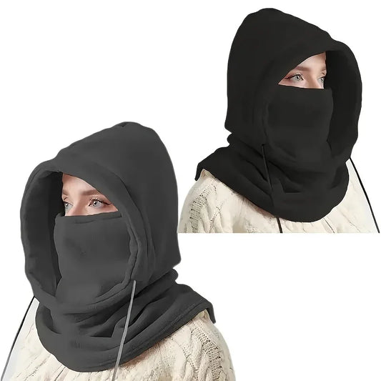 Unisex Balaklava Vinter – Stickad Huva & Vindskyddande Mask