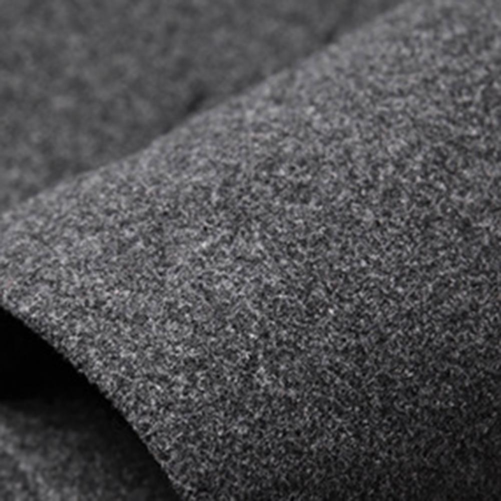 Woolen Coat Male Mid-Length Men Trench Coat Autumn Winter Pockets Single Breasted Slim Fit Windbreaker Coat Men Jacket Outwear