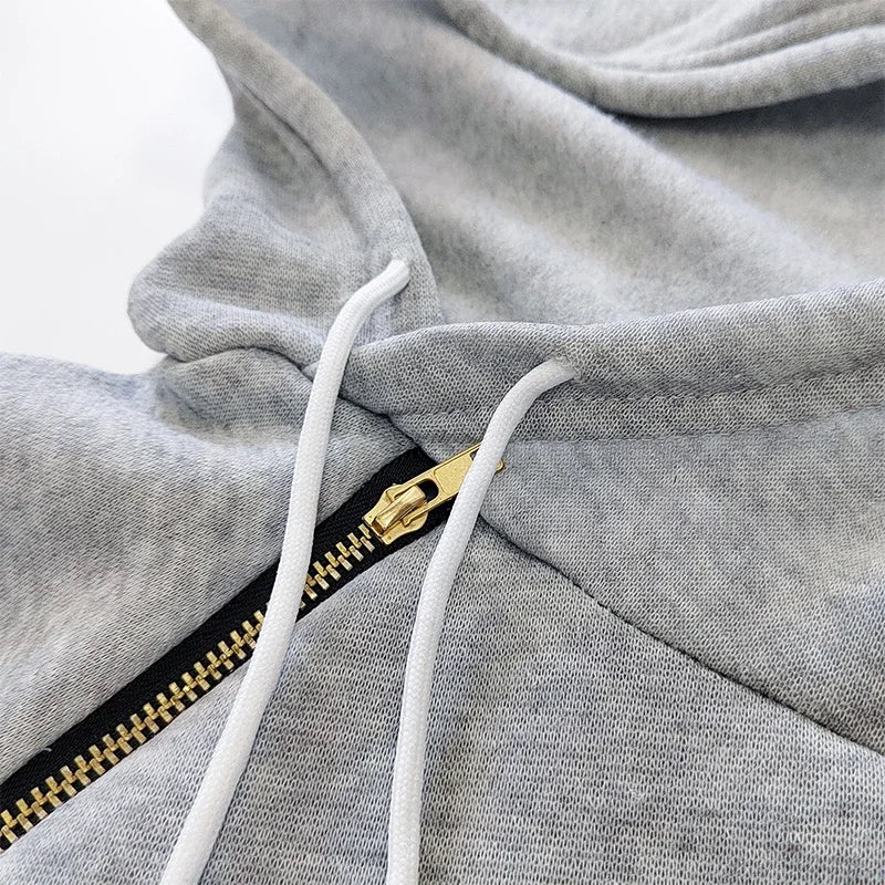 Damklänning med Hood – Knälång Fleece med LOVE-bokstäver