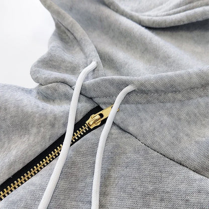 Damklänning med Hood – Knälång Fleece med LOVE-bokstäver