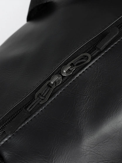 Veidoorn Large Capacity Gym Bag Waterproof Durable Dry and Wet Separation Sports Leather Bag Outdoor Travel Backpack