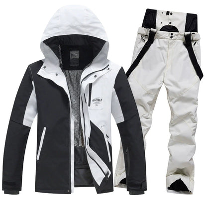 Waterproof Ski Suit Sets for Men and Women, Pullover, Snow Costume, Jacket and Pant, Outdoor Clothing, Snowboarding, Winter