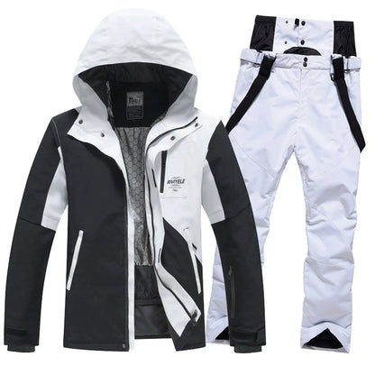 Waterproof Ski Suit Sets for Men and Women, Pullover, Snow Costume, Jacket and Pant, Outdoor Clothing, Snowboarding, Winter