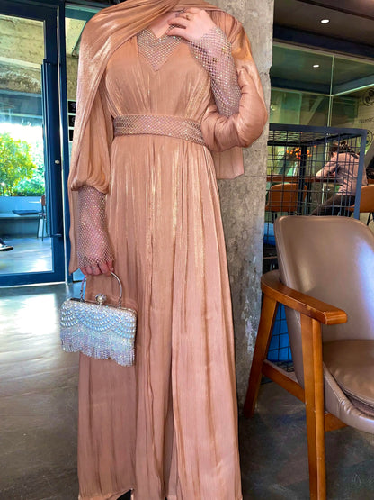 Chiffon abaya- kaftan / klänning