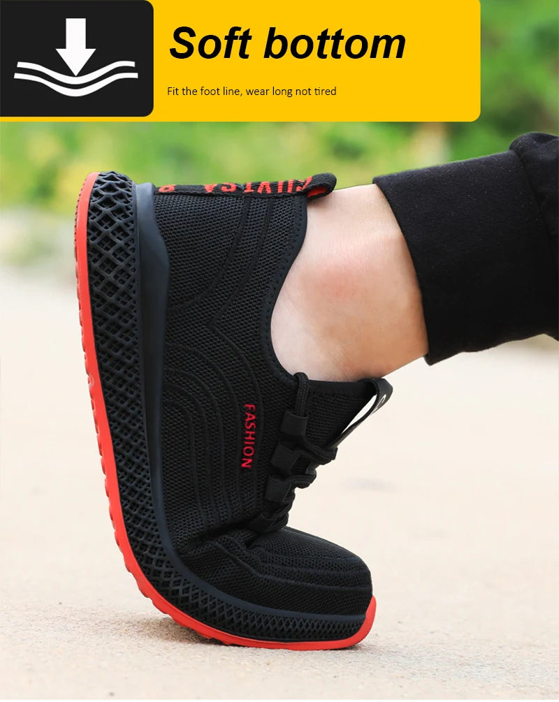 Arbetsskor med ståltå – Lätta och andningsbara skyddsskor