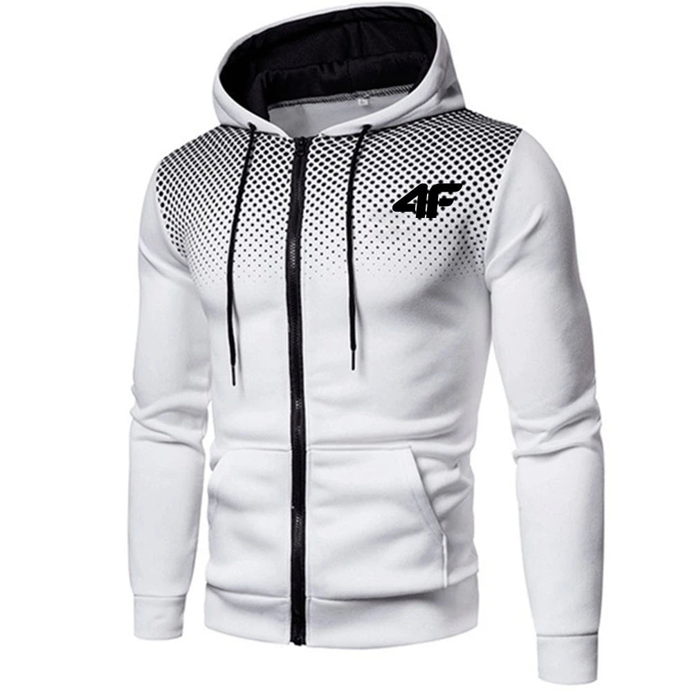 Herr tracksuit – Hoodie med dragkedja & joggingbyxor