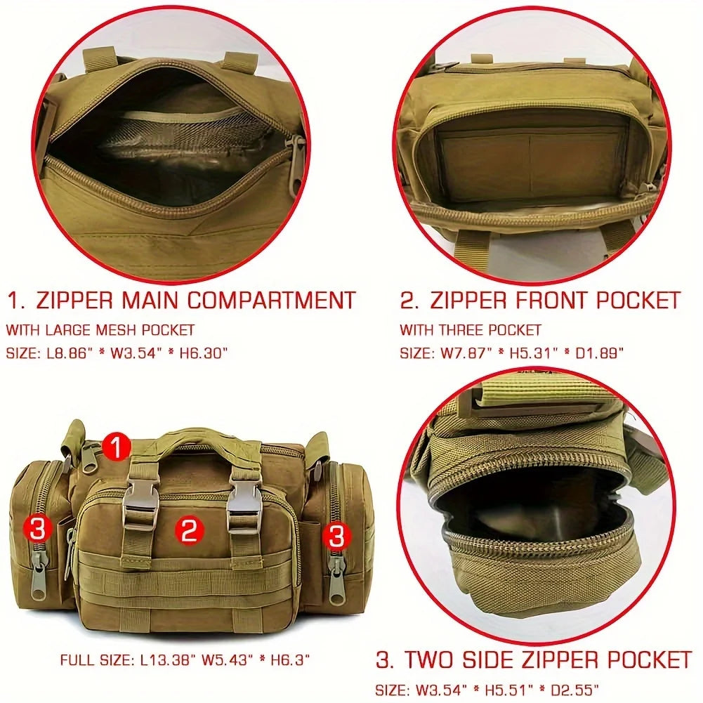 Multifunctional Outdoor Sport Waist Bag Storage Waist Bag for Fishing, Running, and Photography Gear