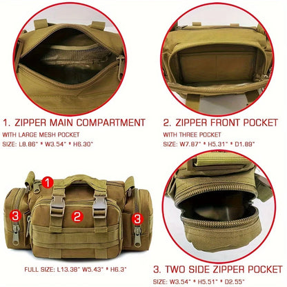 Multifunctional Outdoor Sport Waist Bag Storage Waist Bag for Fishing, Running, and Photography Gear