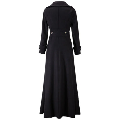 Long Wool Coat – Vintage Autumn & Winter Women’s Outwear