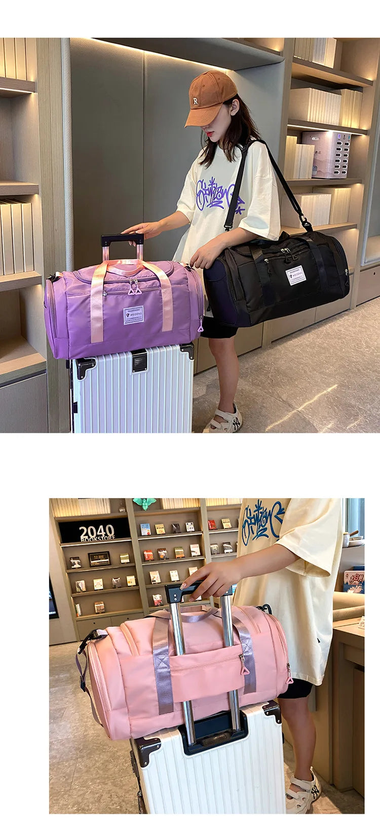 Multifunction Lightweight Large Capacity Storage Bags Shoulder Bags Camping Accessories Travel Bag for Family Outdoor Activities