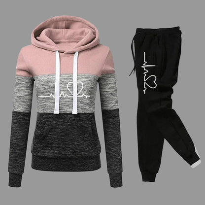 Huvtröja och joggingbyxor S–3XL