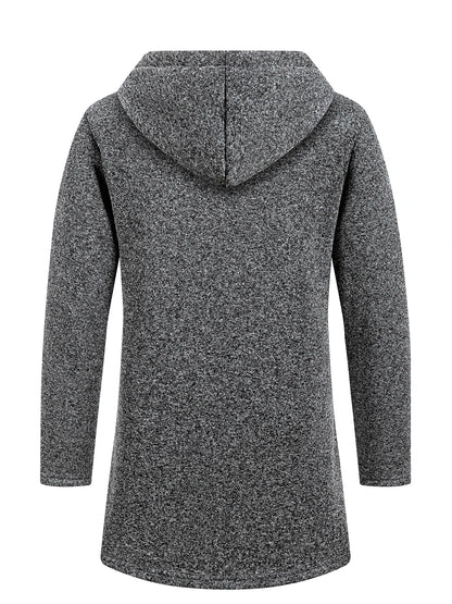 New Streetwear Men's Long Sleeve Sweatshirts for Men Zipper Hooded Oversize Winter Warm Jacket Coat Outdoor Tracksuit Men