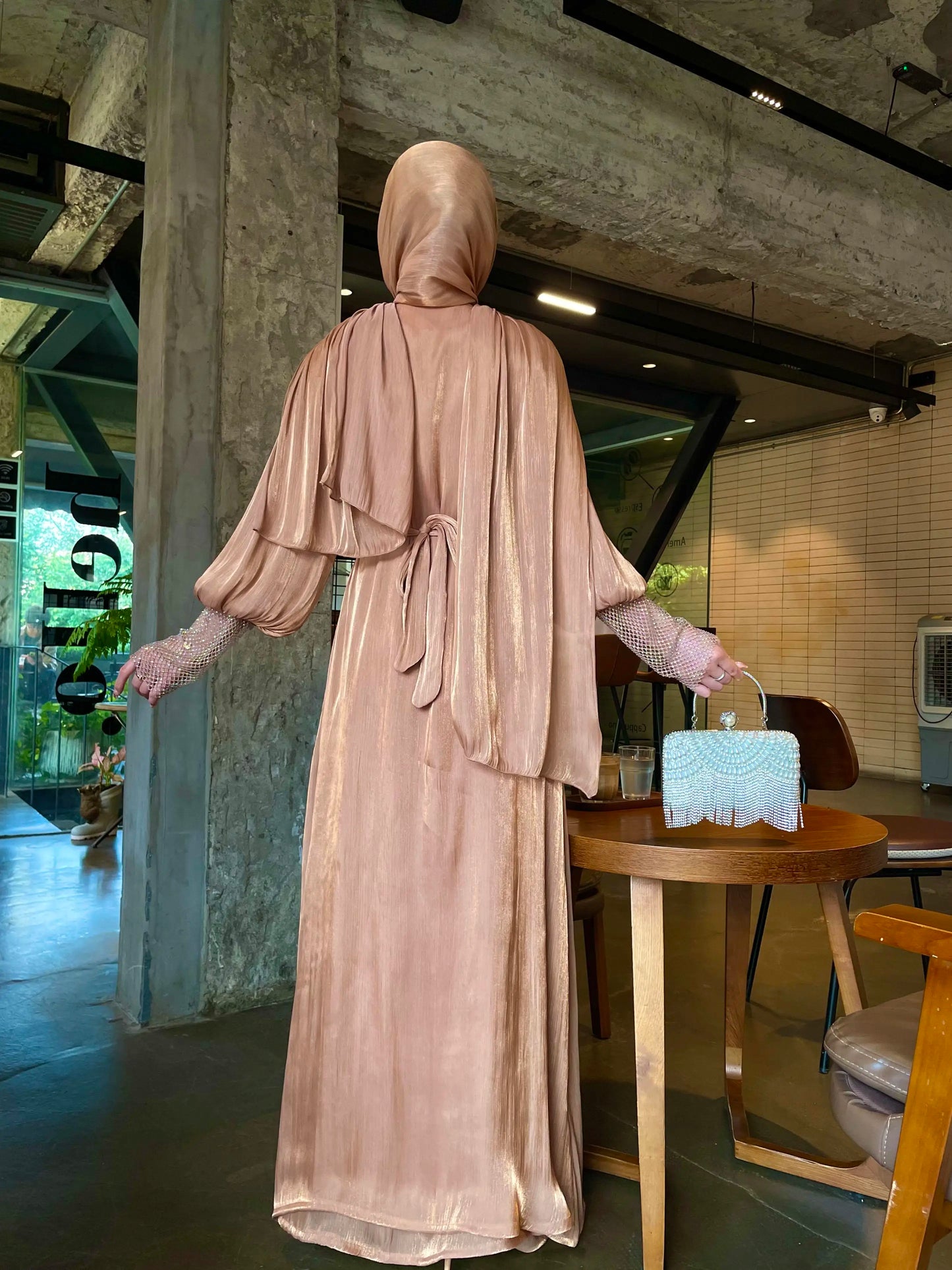 Chiffon abaya- kaftan / klänning