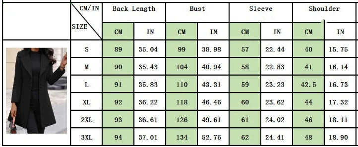 Elegant Ullkappa för Höst & Vinter – Slimmad Mellanlång Rock