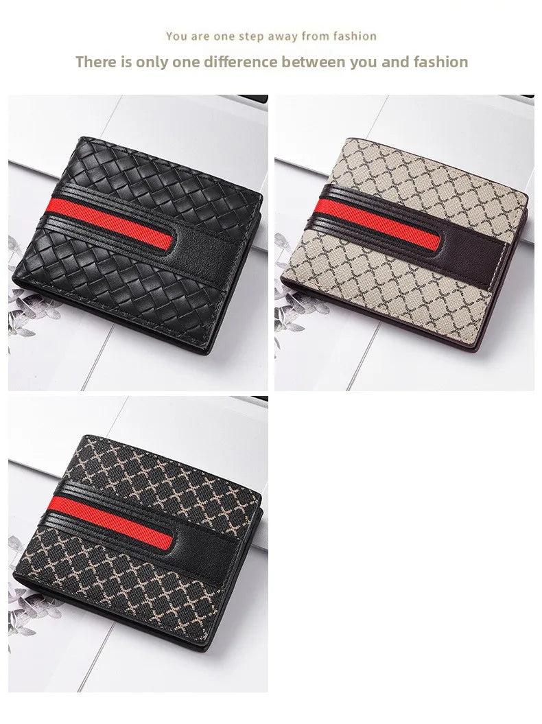 Slimmad Handvävd Läderplånbok för Män – Trendig, Smart & Lätt | Eurosane™ 2025