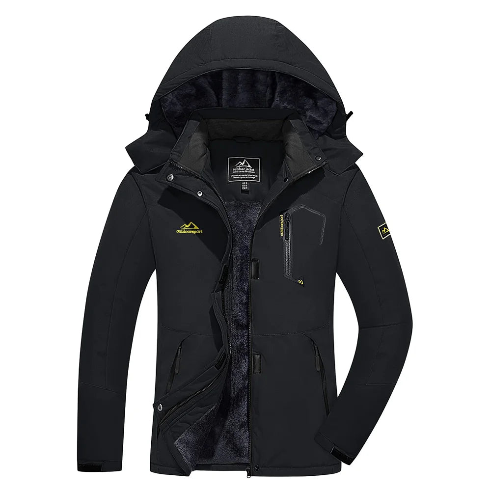 KEFITEVD™ Dam Termisk, Vattentät & Vindtät - Vinterjacka med Fleece för Outdoor, Äventyr & Vardag