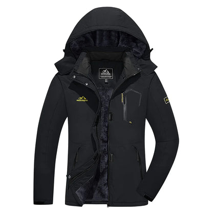 KEFITEVD™ Dam Termisk, Vattentät & Vindtät - Vinterjacka med Fleece för Outdoor, Äventyr & Vardag