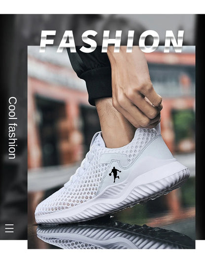 Vita Sneakers Unisex – Lätta & Andningsbara Skor för Vardag och Träning