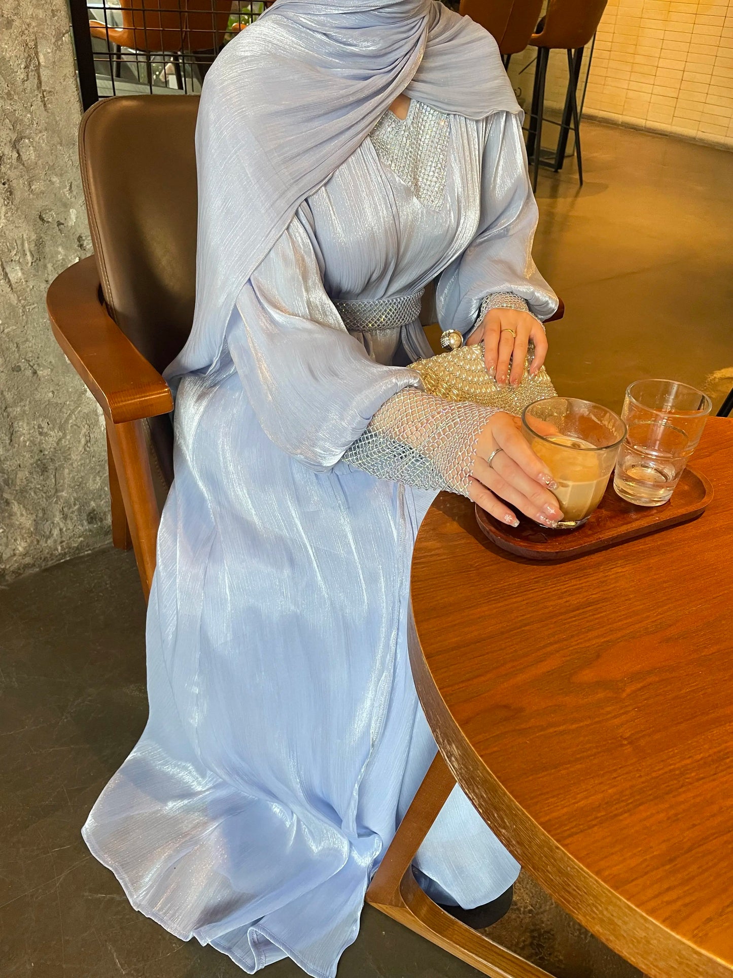 Chiffon abaya- kaftan / klänning