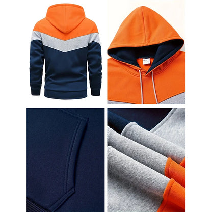 Herr tracksuit – Tricolor hoodie & byxor
