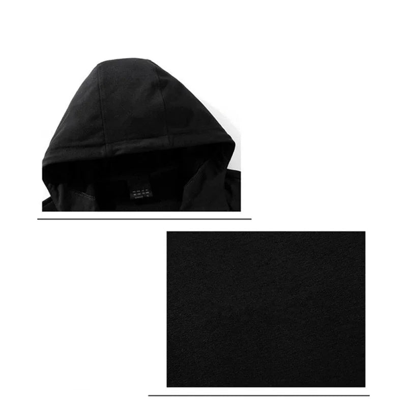 A fashionable sportswear set for men in spring and autumn, featuring a zippered cardigan, jacket, sweatshirt and pants, suitable