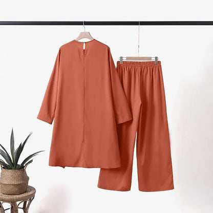 Muslimskt 2-delars Set – Blus & Vida Byxor Eid/Ramadan