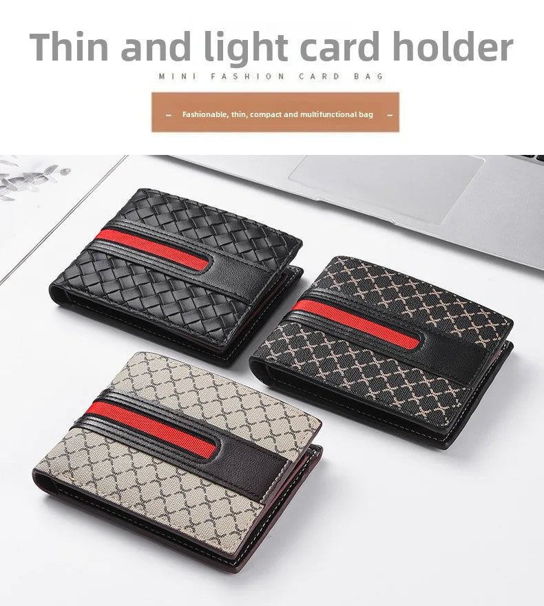 Slimmad Handvävd Läderplånbok för Män – Trendig, Smart & Lätt | Eurosane™ 2025