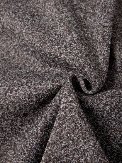 Herrjacka med huva – Stickad lång hoodiejacka för vår & höst