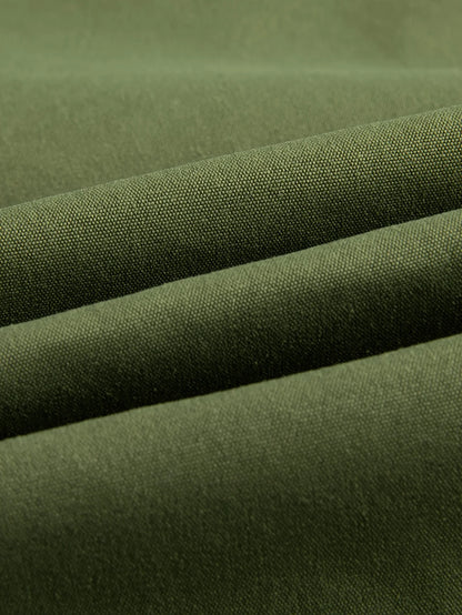 Men's Fashion Casual Jacket with Hood and Drawstring, Solid Color, Suitable for Spring and Autumn Casual Attire