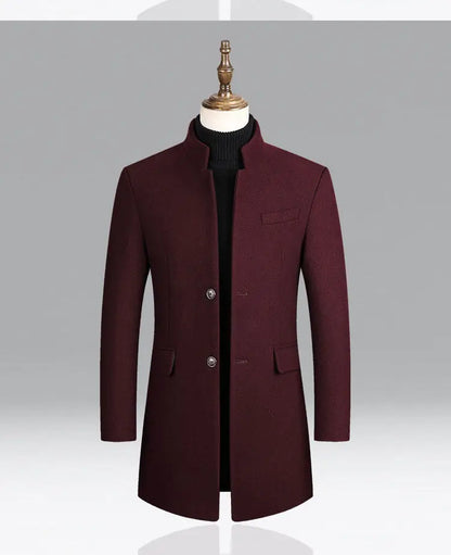 2025 Fashion™ Herrrock i Ull – Elegant, Varm & Tidlös Höst/Vinterkappa