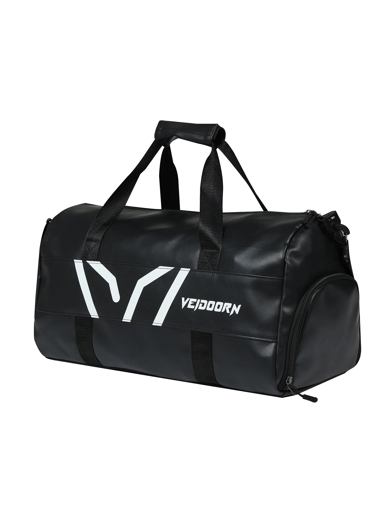 Veidoorn Large Capacity Gym Bag Waterproof Durable Dry and Wet Separation Sports Leather Bag Outdoor Travel Backpack