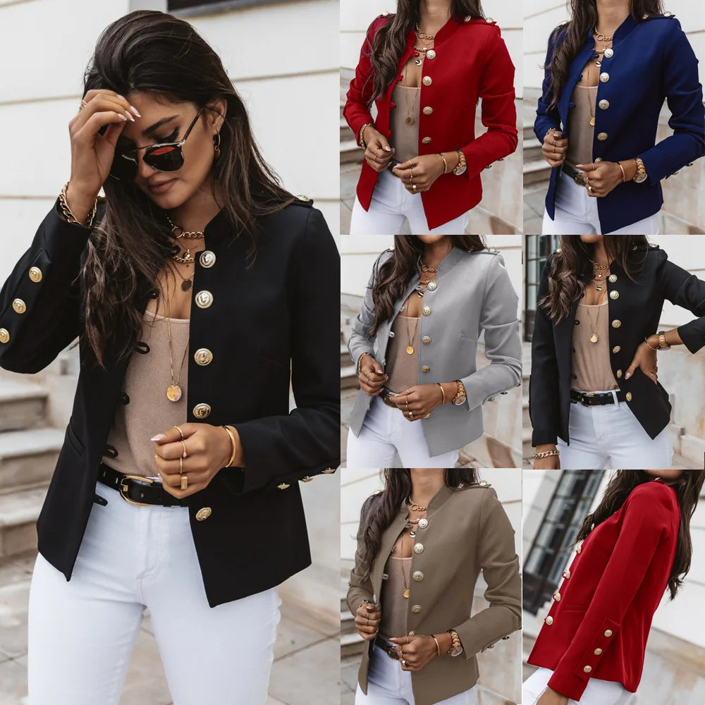 Elegant Dam Blazer – Vår & Höst Kavaj i Klassisk Design