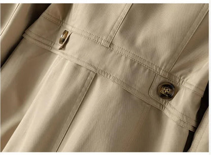 Damtrenchcoat – dubbelknäppt, midilång 2025