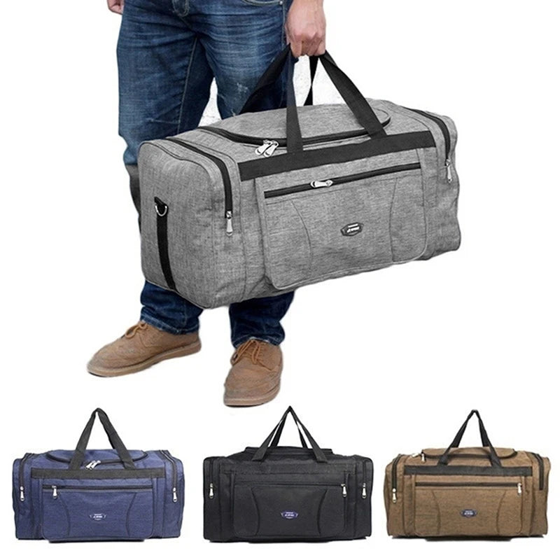 Men Travel Bags Hand Luggage Oxford Waterproof Big Travel Bag Business Large Capacity Duffle Travel Bag