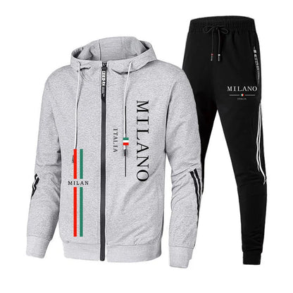 Sport Sweatshirts Men Daily Men Tracksuit Autumn Winter Hot Sales Travel Dressing Men's Parka Coat and Sweatpants Outdoor Hoodie