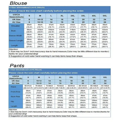 Eid 2-delat Set för Kvinnor – Blus & Vida Byxor