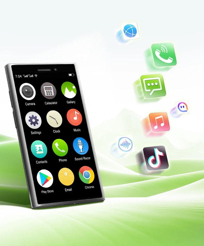 Free Smartwatch! SERVO S26 Super Small Smart Phone 3.0" Screen 2GB+16GB Android System Face Unlock WiFi 3G WCDMA Mini Smartphone