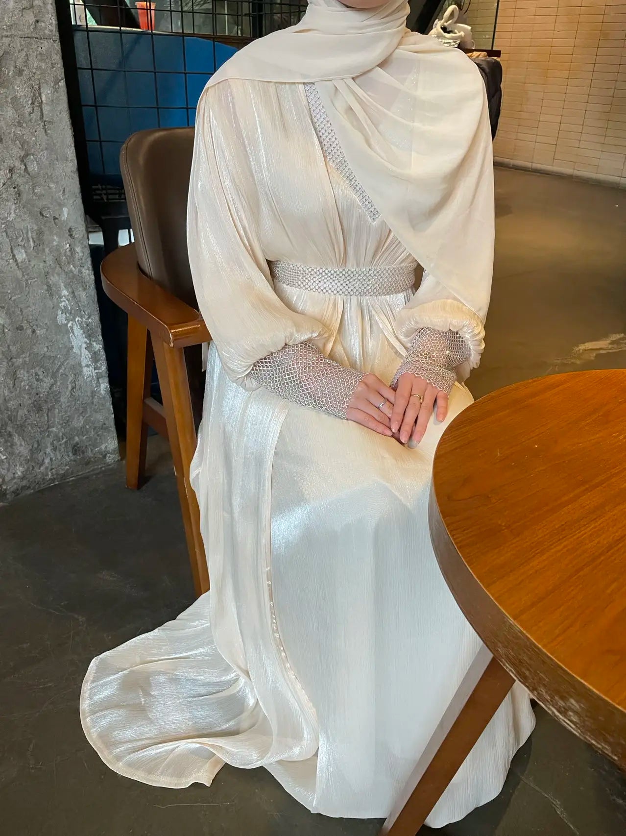 Chiffon abaya- kaftan / klänning