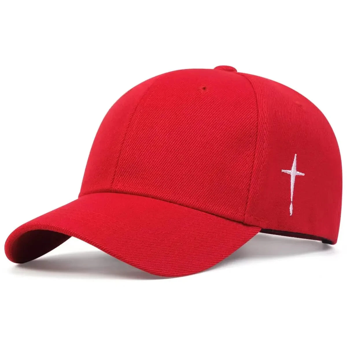 Unisex Baseballkeps med Broderad Cross – Elegant, Justerbar & Tidlös | Eurosane™