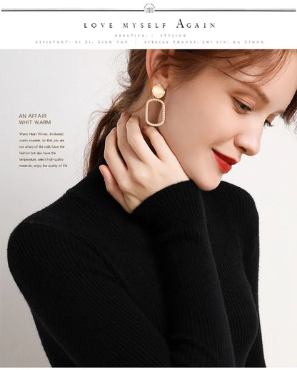 Heliar damtröja – Polokrage i mjuk stickad kashmir 2024