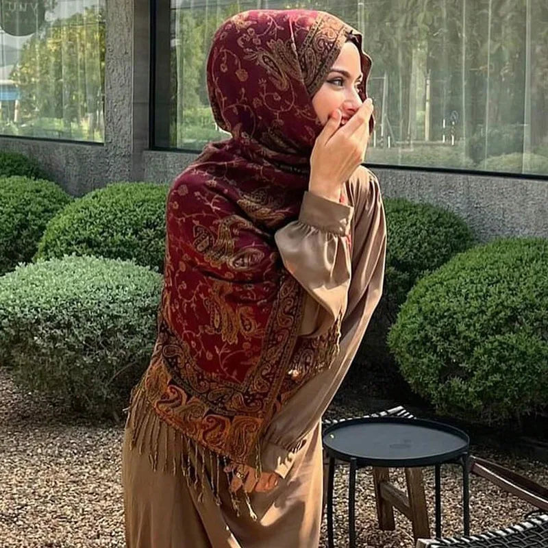 Pashmina Sjalsjal för Kvinnor – Höst & Vinter Hijab/Scarf