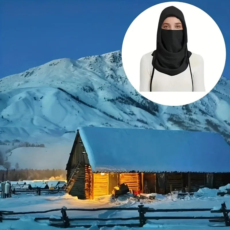 Unisex Balaklava Vinter – Stickad Huva & Vindskyddande Mask