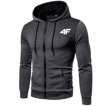 Herr tracksuit – Hoodie med dragkedja & joggingbyxor