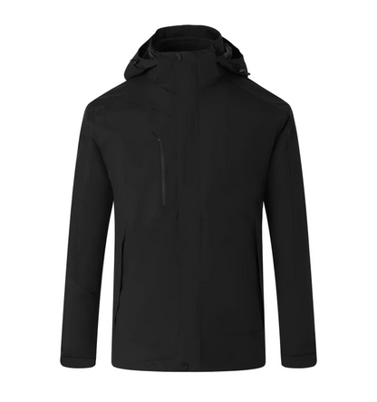 Thick coat jacket printing Detachable jacket embroidered logo Customized men's trendy outdoor assault suit Two piece jacket set