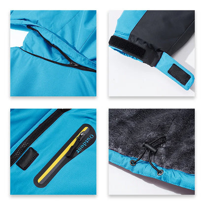 MAGCOMSEN Women's Winter Ski Jacket | Hiking & Trekking Fleece Snow Coat | Windproof Outdoor Outwear Parka | Snowboard Anorak