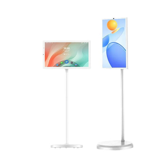 LCD Android OS Smart TV Unique Design Advertising Machine with Mobile Battery Smart Screen TV