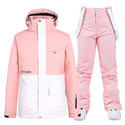 Men and Women Fashion Snow Suit, Winter Clothes Ski, Snow Ski Jacket and Pant Sets, Snowboarding Clothing, Unsex, -30 Warm