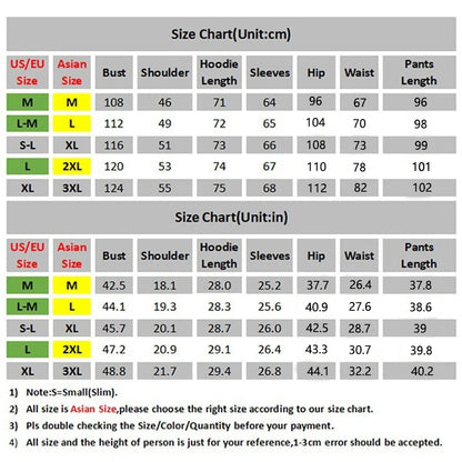 Herr tracksuit – 2-delad hoodie & byxor med print