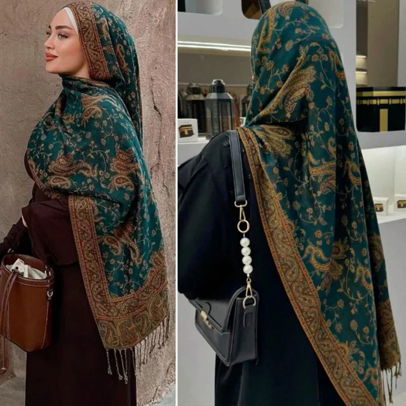 Pashmina Sjalsjal för Kvinnor – Höst & Vinter Hijab/Scarf
